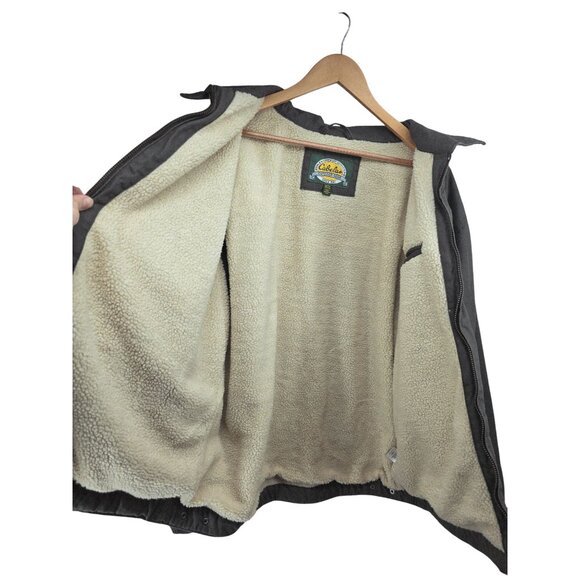 Cabela's Canvas Work Jacket Sherpa Lined XL Tall/Long 90's Vintage - Picture 7 of 10